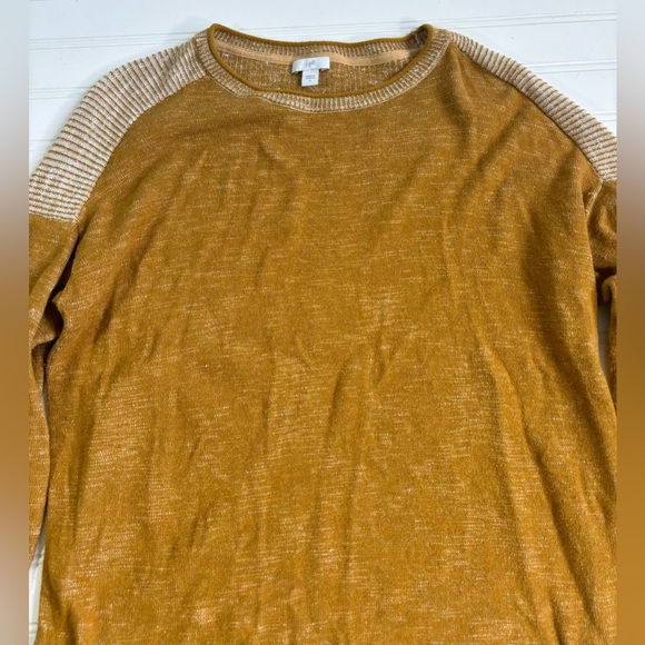 J Jill Sweater Crewneck Golden Mustard Womens Size Small - Picture 7 of 11